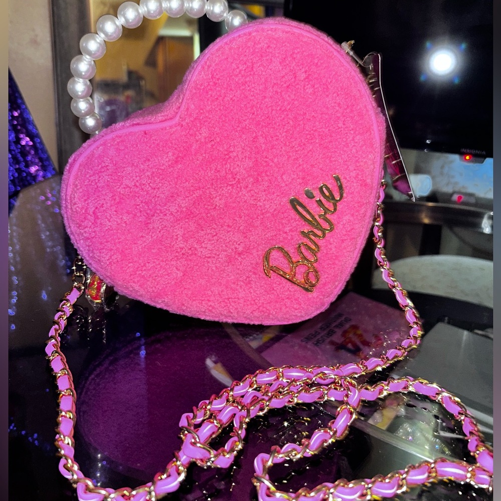 Barbie Boucle Heart Crossbody